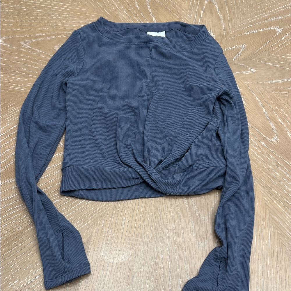 All in Motion Kids Long Sleeve Twist Front Tee - Blue